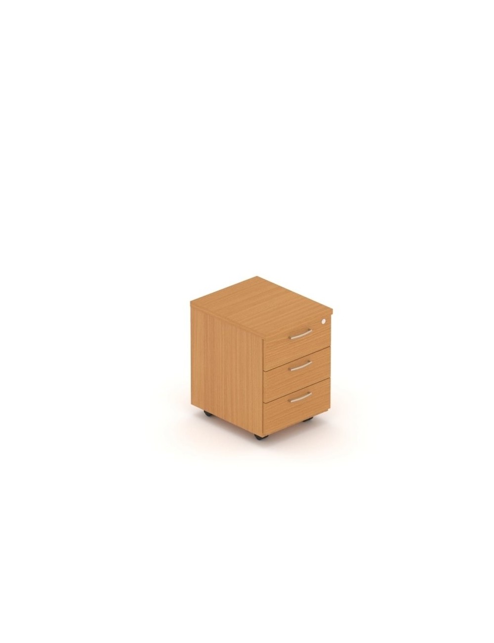 Kontenerek mobilny do biurka, 59x43 cm, z szufladami, kolor buk | MBKS 30 Kontenerek mobilny do biurka, 59x43 cm, z szufladami, kolor buk | MBKS 30