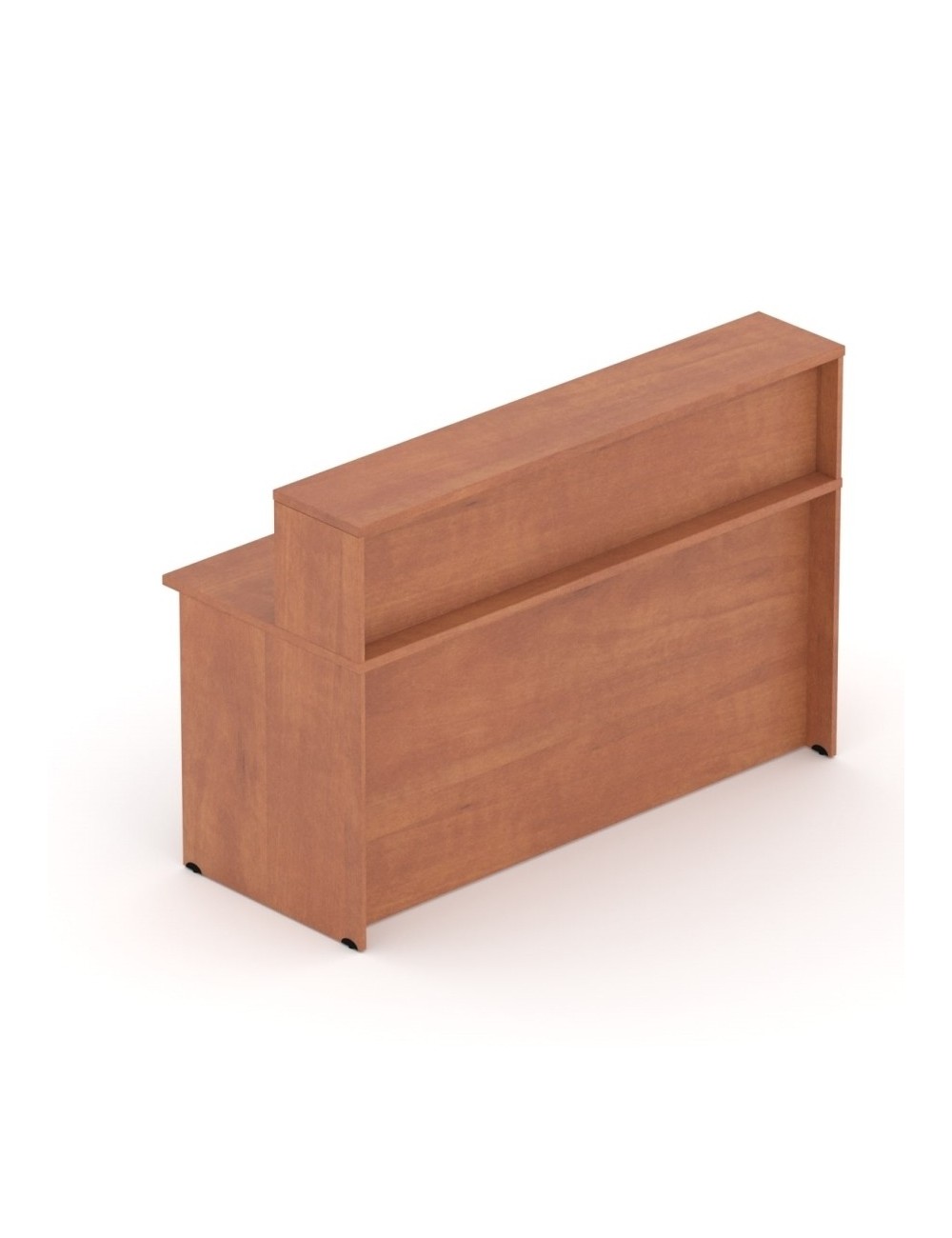 Lada do recepcji 80x70 cm, prostokątna, z nadstawką, kolor calvados | MLW 08 Lada do recepcji 80x70 cm, prostokątna, z nadstawką, kolor calvados | MLW 08