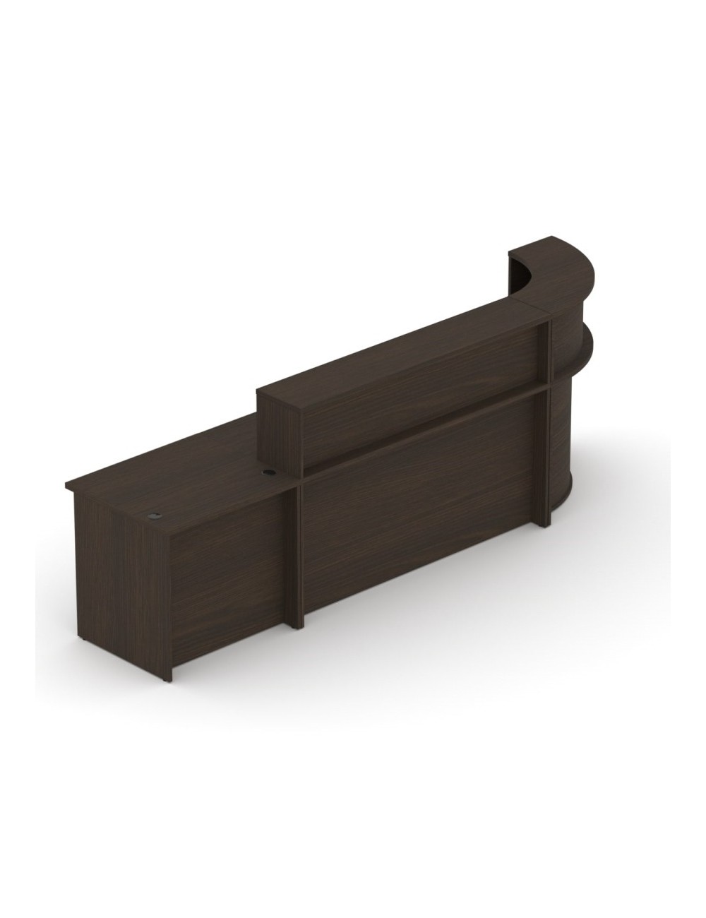 Lada do recepcji 310x70 cm, modułowa, kolor wenge | ML Z1 Lada do recepcji 310x70 cm, modułowa, kolor wenge | ML Z1