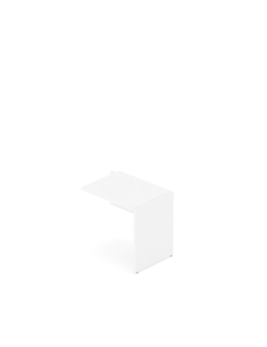Dostawka do biurka gabinetowego, 100x76 cm, prawa, kolor biały | MGP 10 P